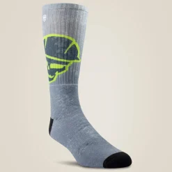 Roughneck Graphic Crew Work Sock 2 Pair Multi Color Pack