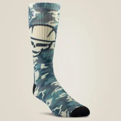 Roughneck Graphic Crew Work Sock 2 Pair Multi Color Pack