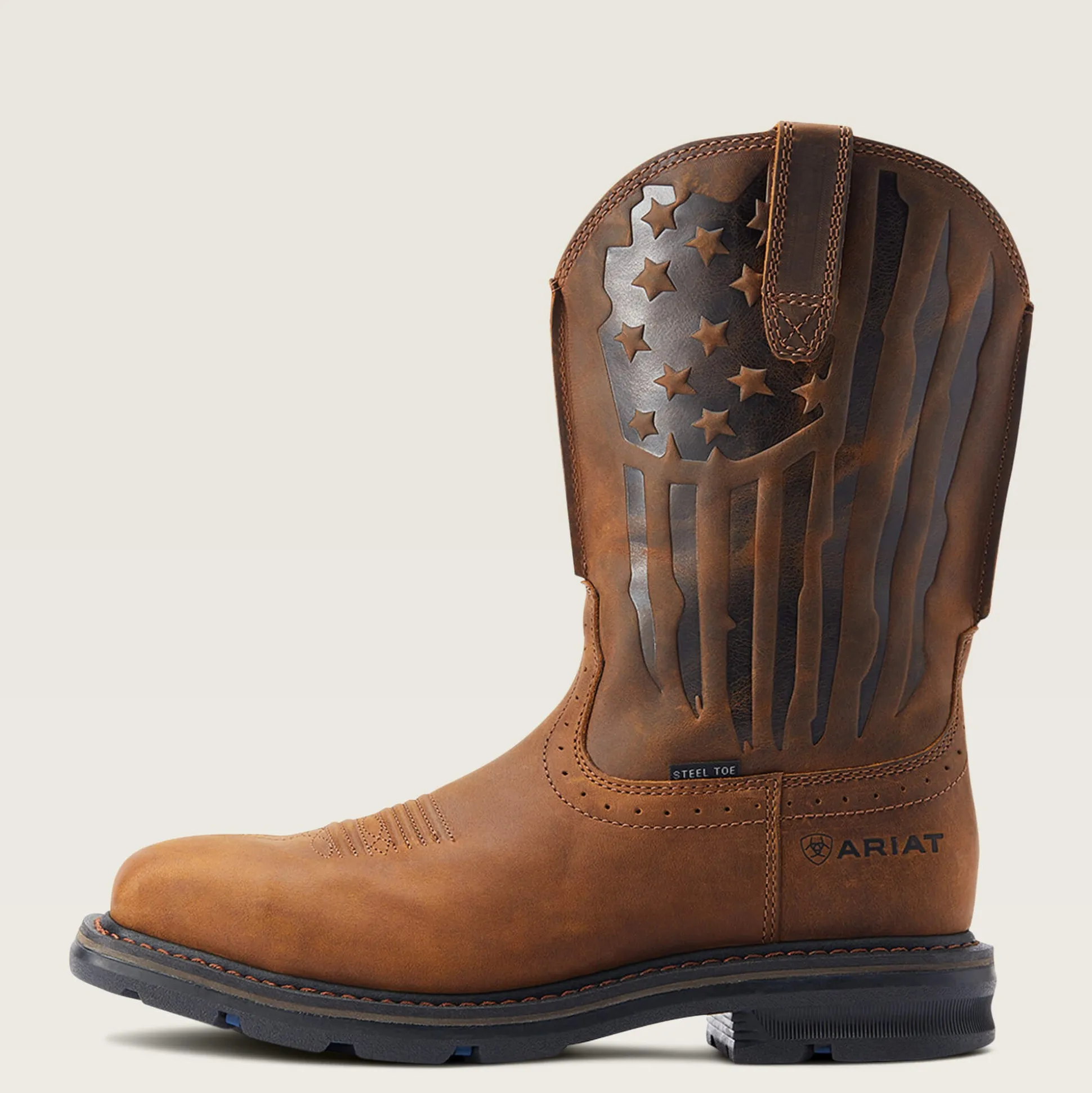 Sierra Shock Shield Patriot Steel Toe Work Boot