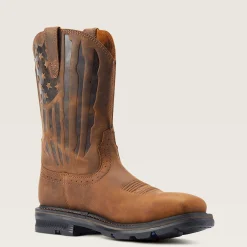 Sierra Shock Shield Patriot Steel Toe Work Boot