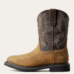 Sierra Wide Square Toe Steel Toe Work Boot