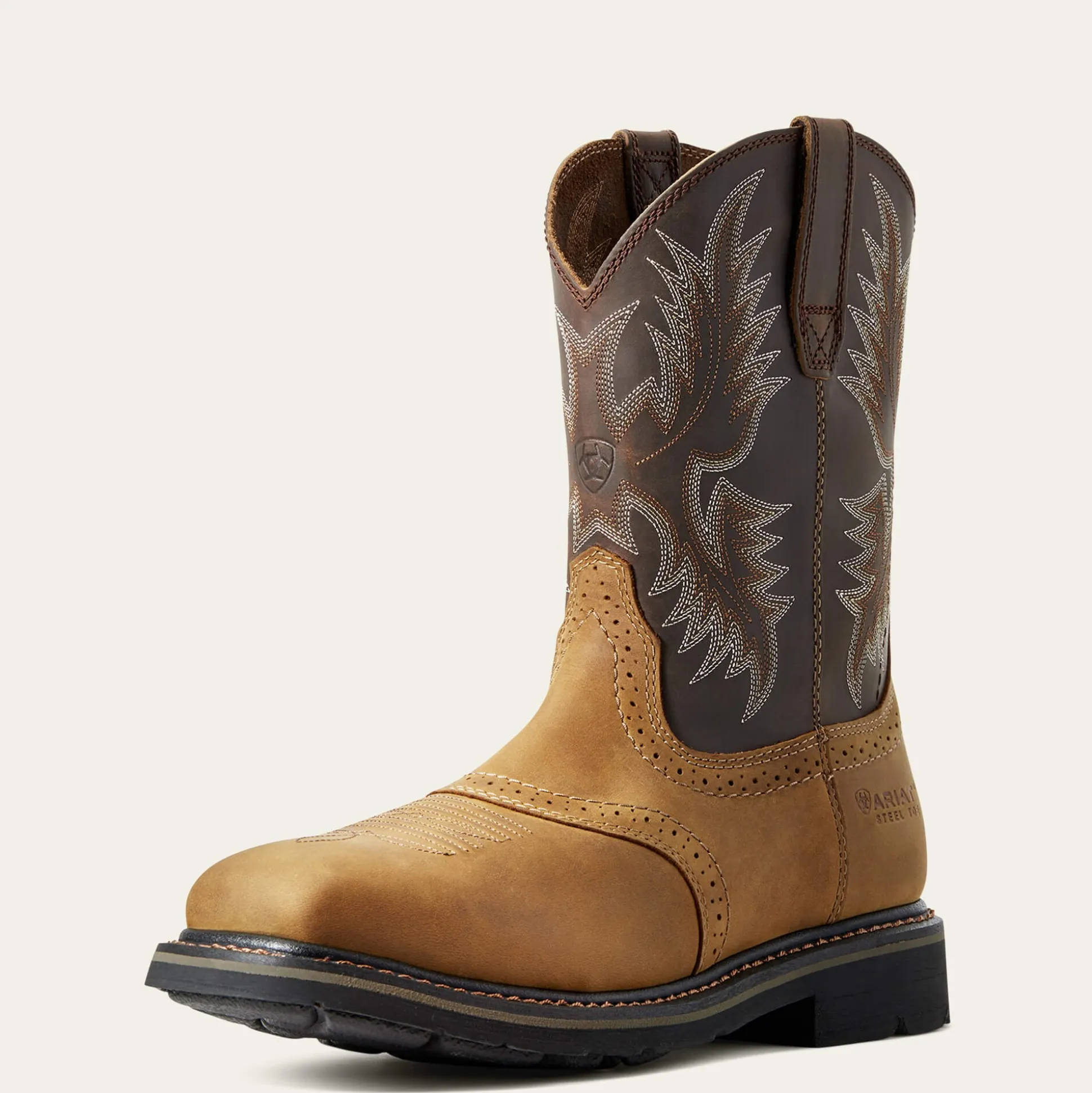 Sierra Wide Square Toe Steel Toe Work Boot
