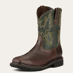 Sierra Wide Square Toe Steel Toe Work Boot