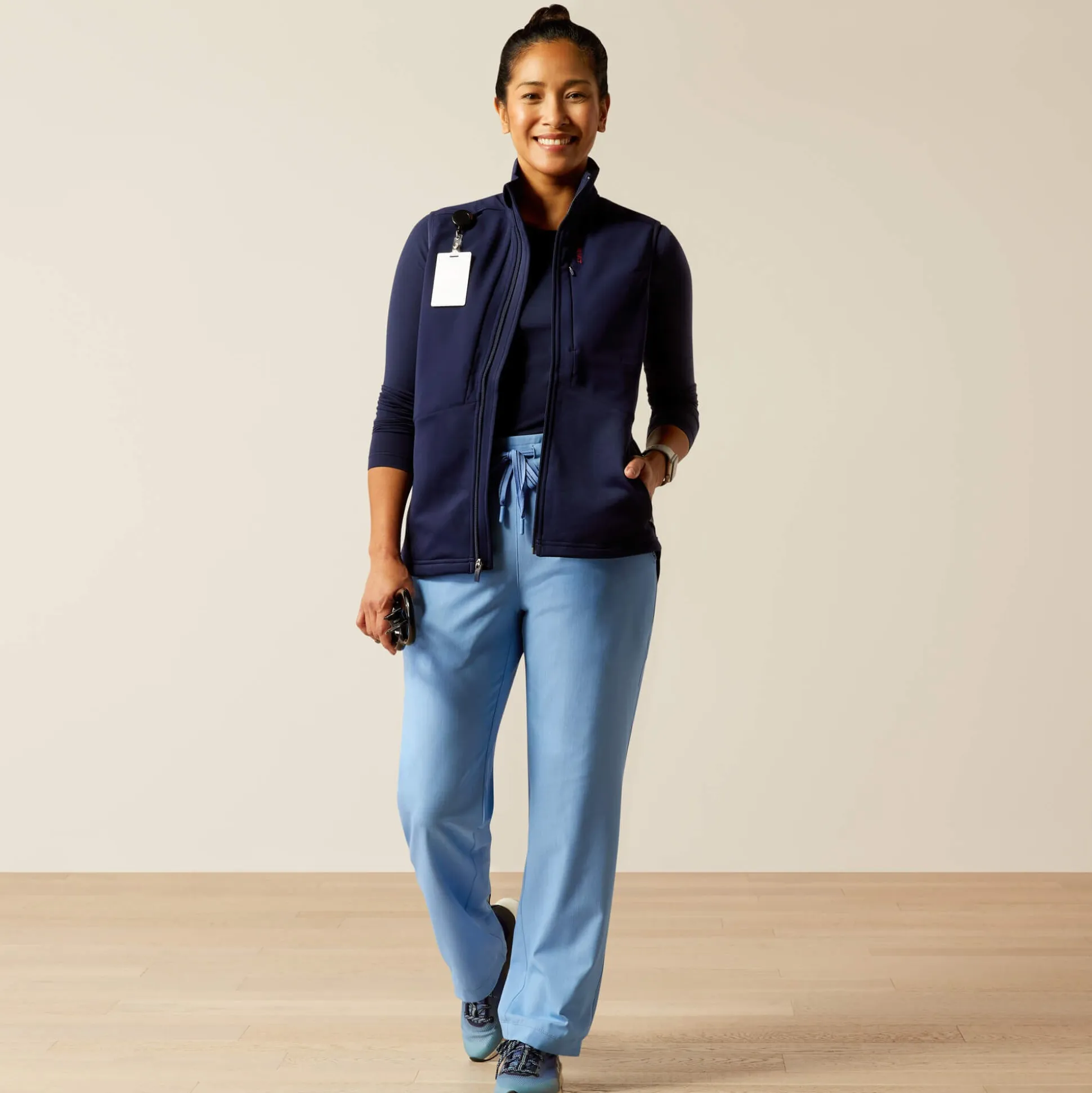 Sina Fleece Scrub Vest