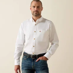 Solid Twill Fitted Shirt