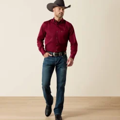 Solid Twill Fitted Shirt