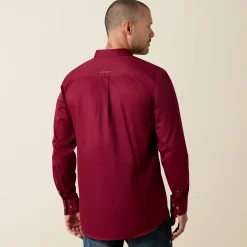 Solid Twill Fitted Shirt