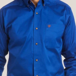 Solid Twill Fitted Shirt