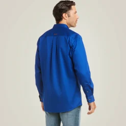 Solid Twill Fitted Shirt