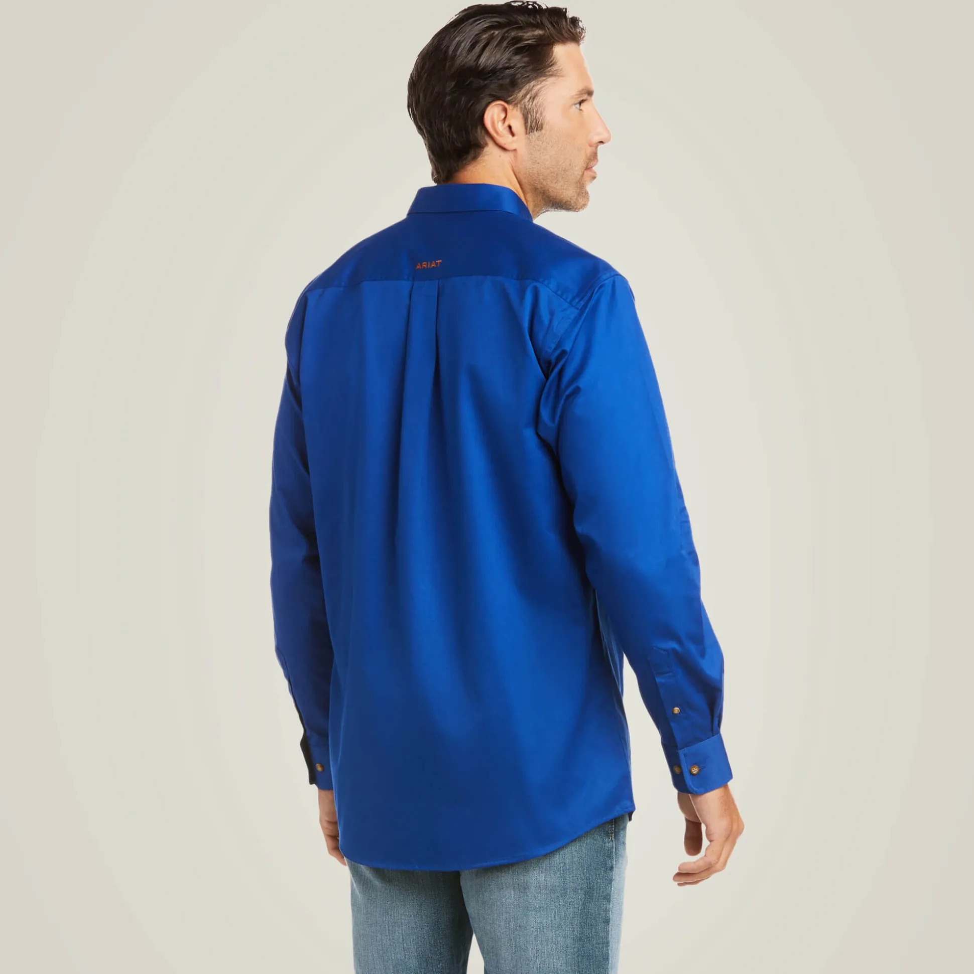 Solid Twill Fitted Shirt