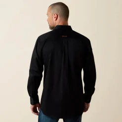 Solid Twill Fitted Shirt