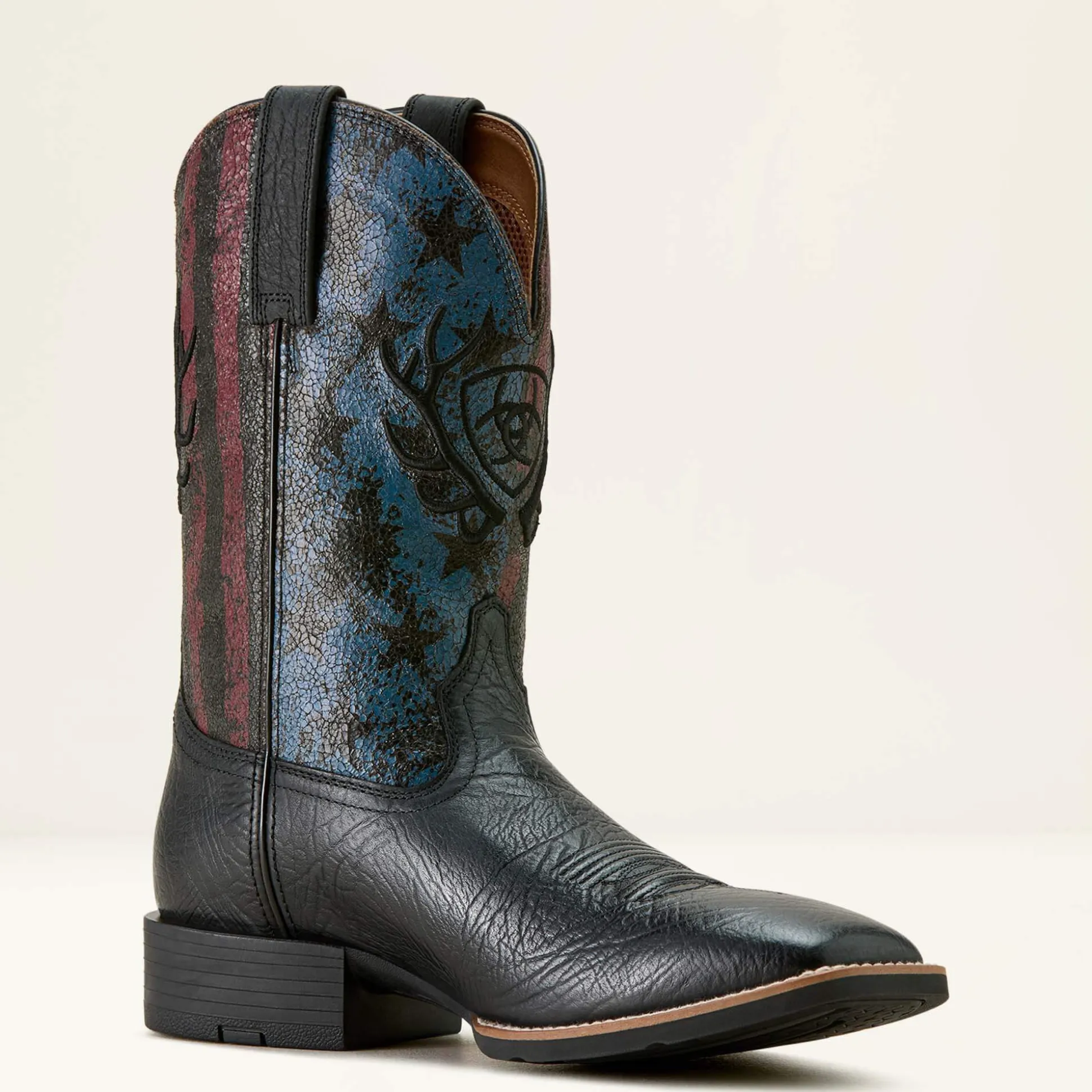 Sport Liberty Antler Wide Square Toe Cowboy Boot