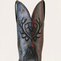 Sport Liberty Antler Wide Square Toe Cowboy Boot