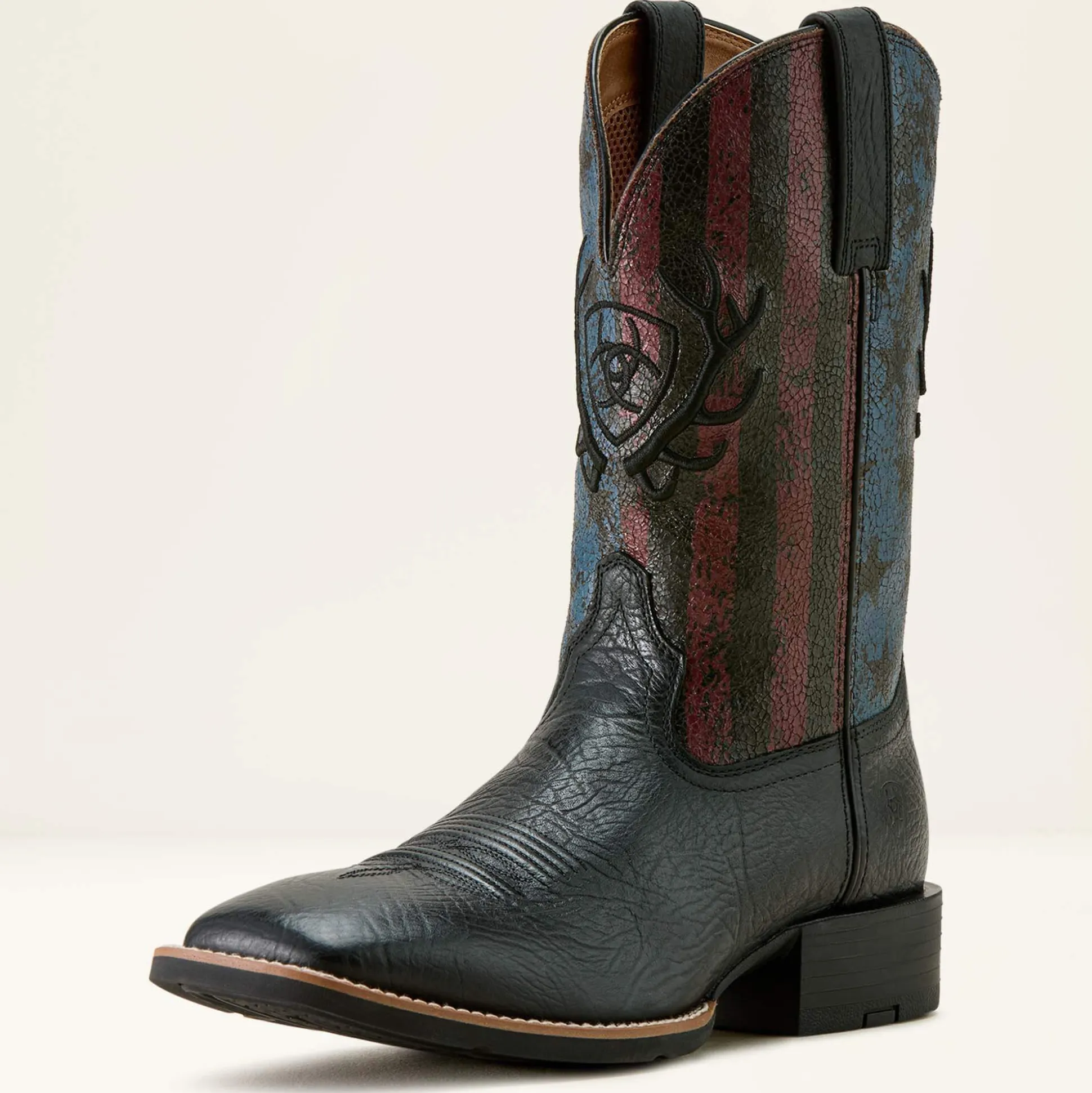 Sport Liberty Antler Wide Square Toe Cowboy Boot