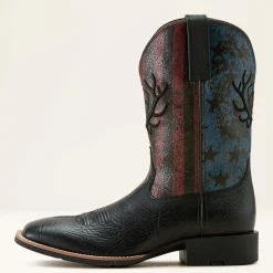 Sport Liberty Antler Wide Square Toe Cowboy Boot
