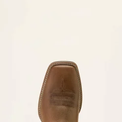 Sport Steer Skull Wide Square Toe Cowboy Boot