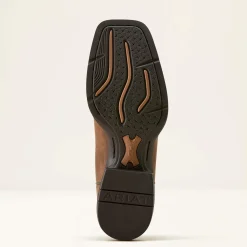 Sport Steer Skull Wide Square Toe Cowboy Boot