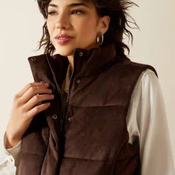 Swirls Faux Leather Vest