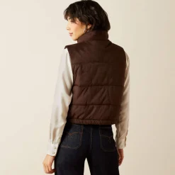 Swirls Faux Leather Vest