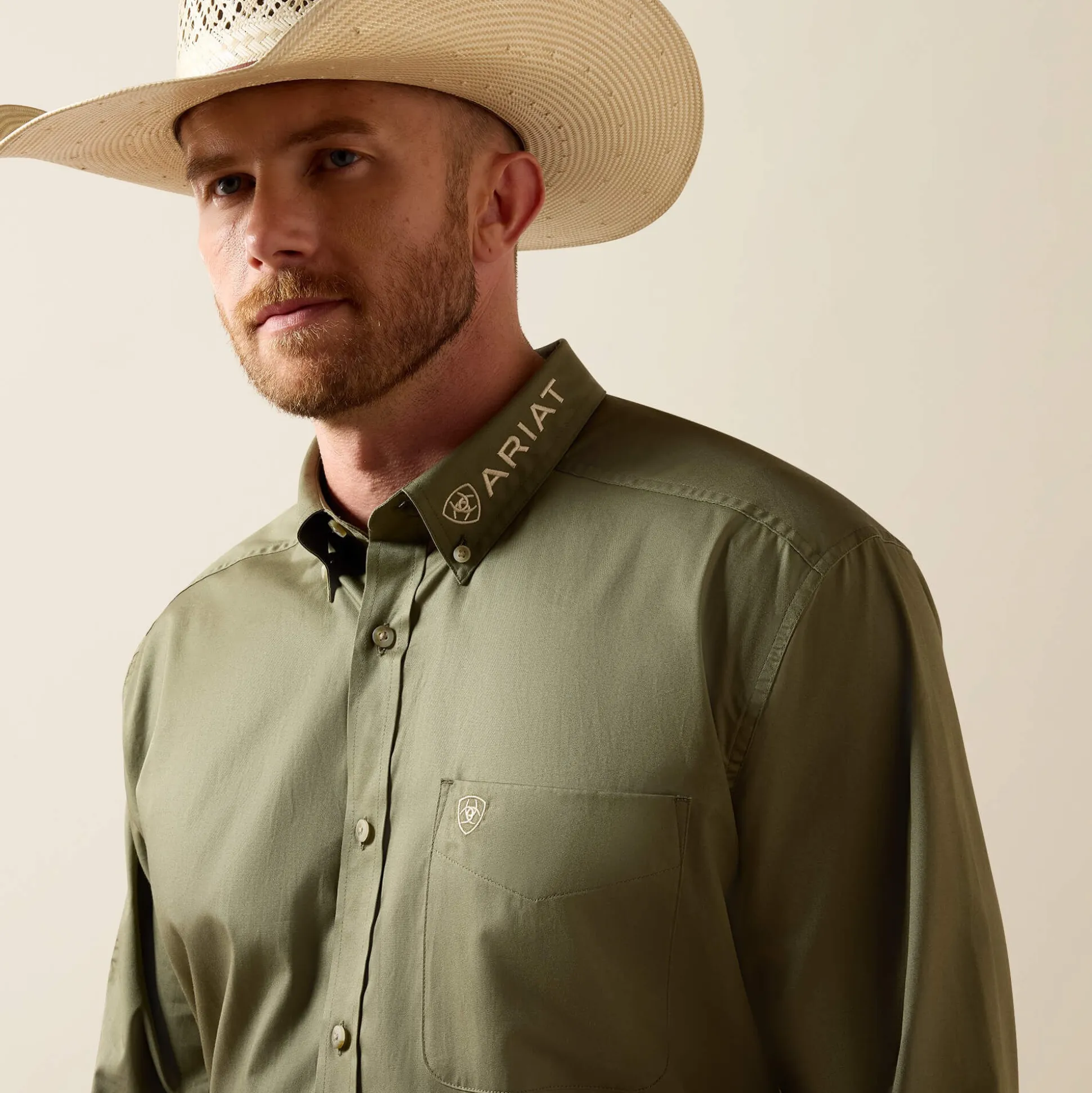 Team Logo Lightweight Twill Classic Fit Shirt