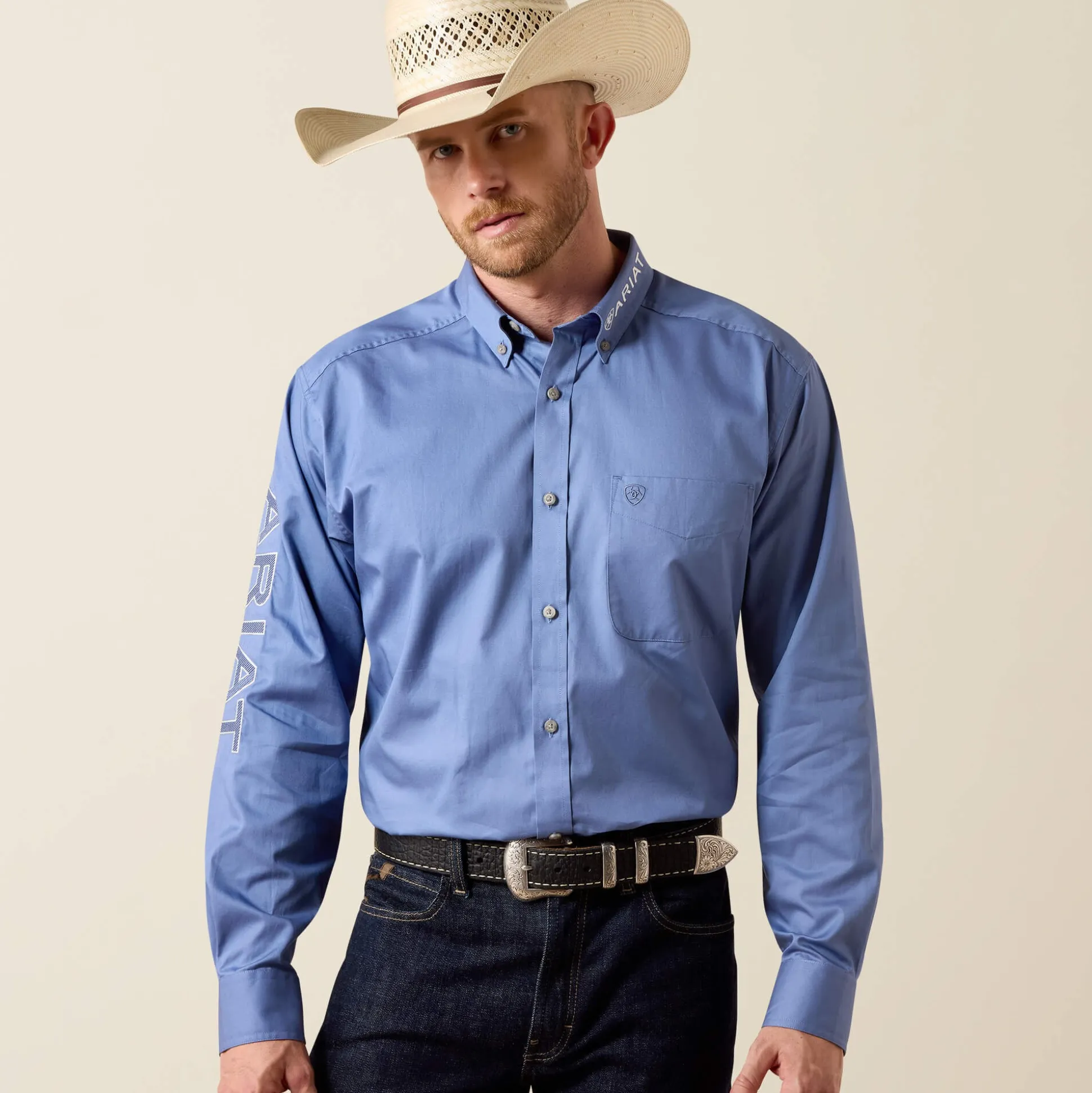 Team Logo Lightweight Twill Classic Fit Shirt