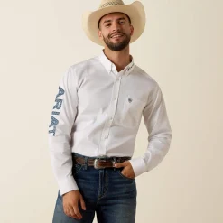 Team Logo Lightweight Twill Fitted Shirt