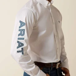 Team Logo Lightweight Twill Fitted Shirt