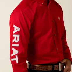 Team Logo Lightweight Twill Fitted Shirt