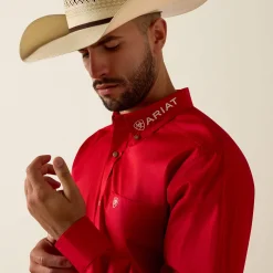 Team Logo Lightweight Twill Fitted Shirt