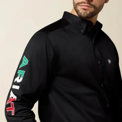 Team Logo Twill Fitted Shirt