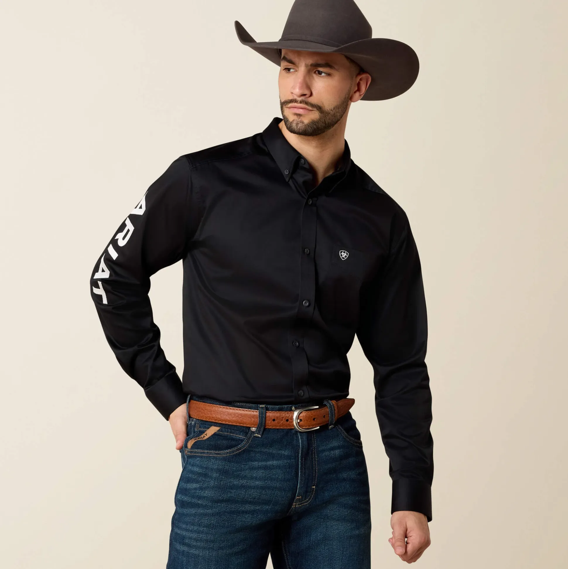 Team Logo Twill Fitted Shirt