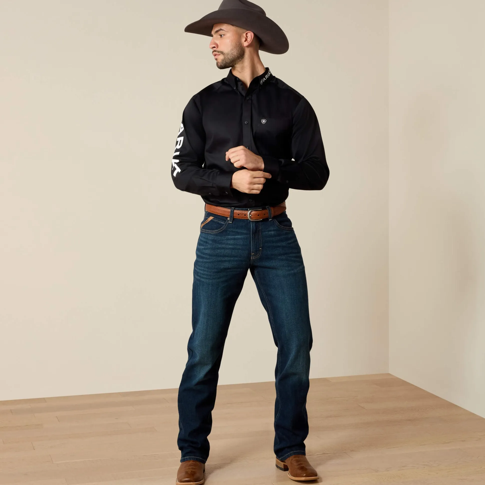 Team Logo Twill Fitted Shirt