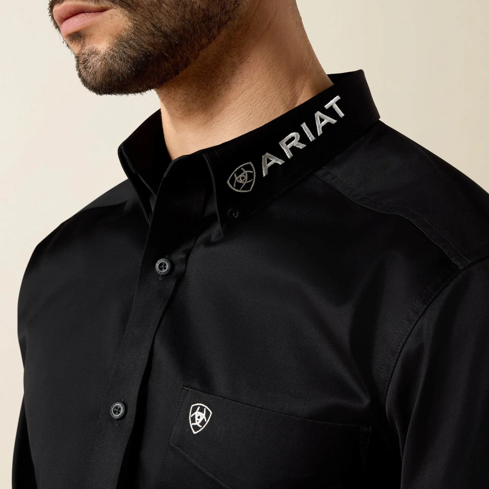 Team Logo Twill Fitted Shirt