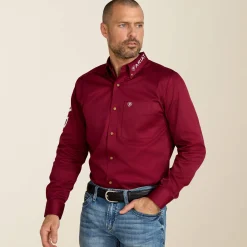 Team Logo Twill Fitted Shirt