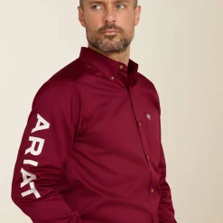 Team Logo Twill Fitted Shirt