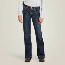 Trouser Mid Rise Stretch Ella Wide Leg Jean
