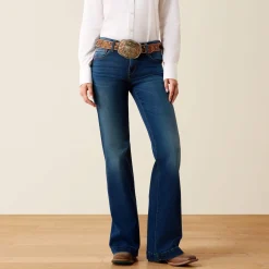 Trouser Mid Rise Stretch Kelsea Wide Leg Jean