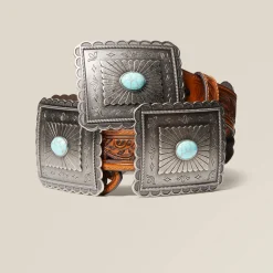 Turquoise Burst Concho Belt