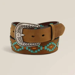 Turquoise Diamond Embroidery Belt