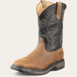 WorkHog Wide Square Toe Waterproof Steel Toe Work Boot