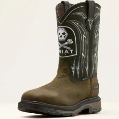 WorkHog XT Bolt Skull Waterproof Wide Square Toe Carbon Toe Work Boot