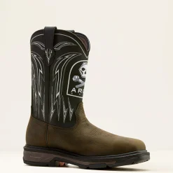 WorkHog XT Bolt Skull Waterproof Wide Square Toe Carbon Toe Work Boot
