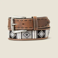 Woven Geo Inlay Belt